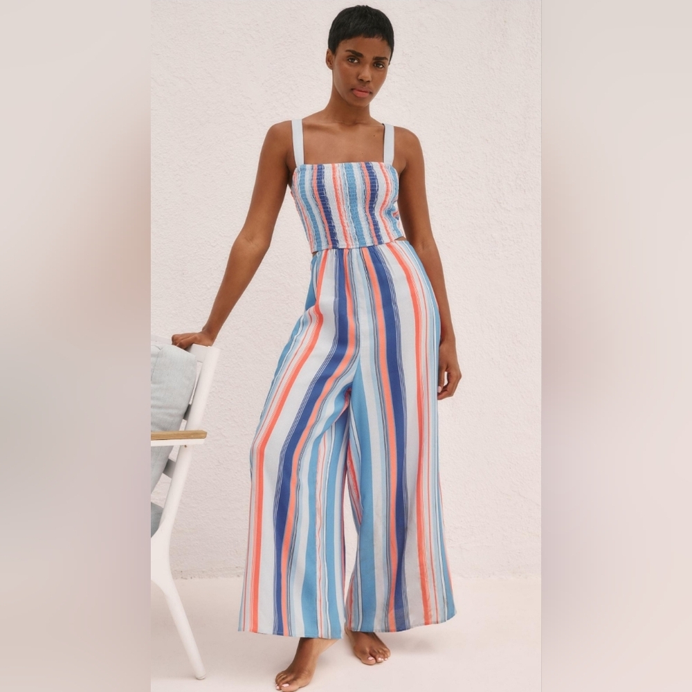 Anthropologie Multicolor Striped Jumpsuit
